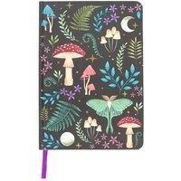 KDMD Dark Forest Print A5 Notebook in Black