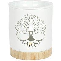 KDMD White Tree of Life Cut Out Oil Burner