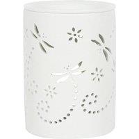 KDMD Cut Out Dragonfly Oil Burner in White