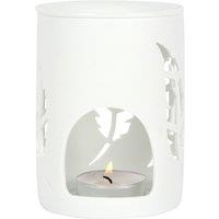 Something Different Feather Oil Burner in White