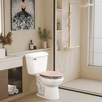 SPOT ON DEALZ 18" Stylish & Durable MDF Glitter Coating Toilet Seat in Rose Gold