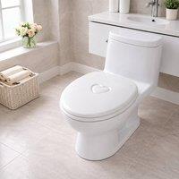 SPOT ON DEALZ 18" Heart Toilet Seat White