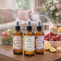 Serenityy Home Fresh Aromatic Room Sprays - Aromatic, Natural Fragrances, 3 Pack in Brown
