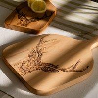 Selbrae House Stag Prince Beech Hanging Paddle - Medium in Natural