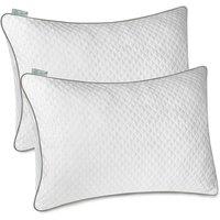 Aamira Cooling Memory Foam Pillow 7045cm Orthopaedic 2 Pack in White