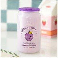 KDMD Sweet Grape Soda Can Candle - Kawaii Purple Grape Scented Candle