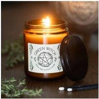 KDMD Green Witch White Sage Candle - Amber Glass, 22hr Burn, Energy Cleanse