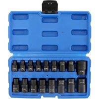 Nordara Impact E-Torx Socket E5-E24 3/8 & 1/2 Drive 17pc Set in Black