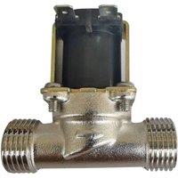 Nordara 12V 1/2 Brass Solenoid Valve Water Gas Air NC in Silver