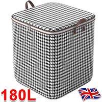 Nordara 1pcs 180L Large Dustproof Clothes & Quilt Storage Bags in Black