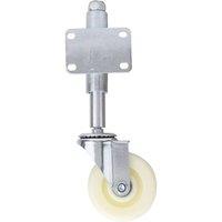 Nordara Nylon gate wheel spring-loaded caster in White | Size: 1000mmx 800mm