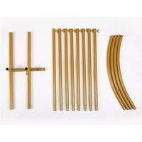Nordara 2M Wedding Arch Door Backdrop Stand Flower Display Frame Metal Rack in Gold | Size: 120 cm x 80 cm