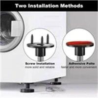 Nordara 10Pcs Adjustable Leveling Furniture Feet Table in Black | Size: 1000mm x 400mm