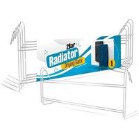 Nordara 6-Pack Radiator Airer Bar Radiator Airer Clothes Drying Rack Over Door in White | Size: 100 cm x 15 cm