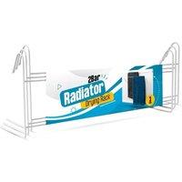 Nordara 3-Pack Radiator Airer Bar Radiator Airer Clothes Drying Rack Over Door in White | Size: 100 cm x 15 cm