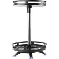 Nordara 2 Layers -Black ROTATING SPICE RACK ORGANIZER METAL KITCHEN in Black | Size: 100 cm x 100 cm