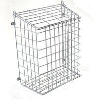 Nordara X-LARGE Front Door Letter Box Cage Post Mail in White