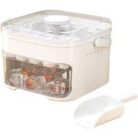 Nordara 50 Cube Ice Maker Tray Double Layer Ice Box white | Size: 0.6m2