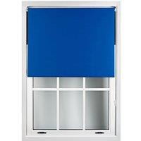 Furnished Blue Blackout Roller Blinds - Trimmable Window Shade for Home & Office | Size: 240 cm width x 165 cm drop