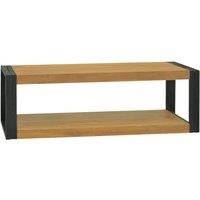 Berkfield Home Bathroom Cabinet 120x45x35 cm Solid Wood Teak in Brown | Size: 120 x 45 x 35 cm