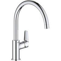 Grohe Bauedge Kitchen Sink Mixer Chrome - 31233001 - Ideal for Modern in Metallic Silver