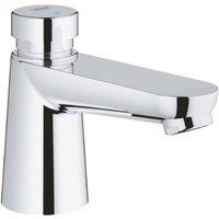 Grohe Euroeco Self-Closing Deck Basin Chrome - 36265000 in Metallic Silver