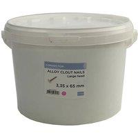 Unifix Aluminium Clout Nails 45 x 3.35mm in White