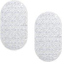 Showerdrape Hyrdro Set of 2 Extra Long Anti Slip Clear PVC Bath Mat 92cm x 46cm | Size: 92 cm x 46 cm