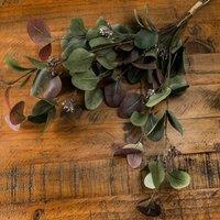 Love Lace Variegated Eucalyptus Bouquet Artificial Flower in Green