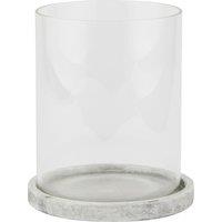 Love Lace Athena Stone Large Hurricane Lantern in White