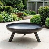 Garden Greatness Ultimo Caldera Contemporary Steel Firebowl in Black | Size: 1 Pack
