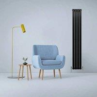 Monstershop Designer Flat Panel Radiators Matt Black 1800mm x 280mm