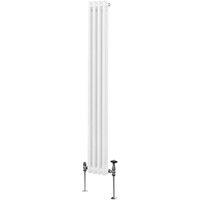 Monstershop Traditional 2 Column Radiator - 1800 x 202mm - White