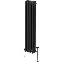 Monstershop Traditional 3 Column Radiator - 1500 x 202mm - Black