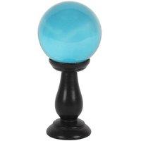 KDMD Small Teal Crystal Ball on Stand in Blue