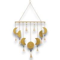 KDMD Indian Chimes - Brass Moon Phases Chimes in Gold