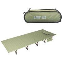 MANTRARAJ Camping Bed Aluminium Lightweight Packaway Outdoor Travel 190 x 70cm in Green | Size: Single