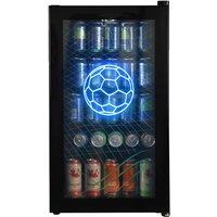 Willow 98L Undercounter Drinks Fridge - Football Edition in Black