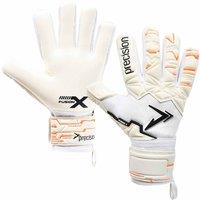 Precision Fusion X Pro Negative Contact Duo Grip Goalkeeper Gloves in White | Size: 7