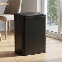 HOMCOM Kitchen Bin with Fast Motion Sensor, 40L Stainless Steel Sensor Bin in Black | Size: Medium