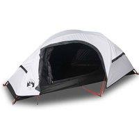 Berkfield Home Camping Tent Dome 1-Person White Blackout Fabric Waterproof