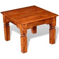Berkfield Home Coffee Table Solid Wood 60x60x45 cm in Brown | Size: 60 x 60 x 45 cm