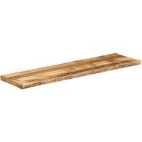 Berkfield Home Table Top Live Edge 160x40x3.8 cm Solid Wood Rough Mango in Brown