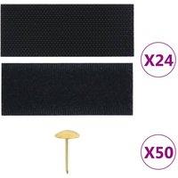 Berkfield Home Insect Door Curtains 2 pcs with Magnet Blocks Black 230x160 cm