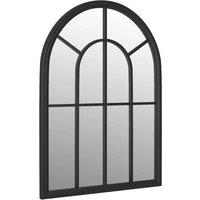 Berkfield Home Mirror Black 60x45 cm Iron for Indoor Use