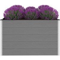 Berkfield Home Garden Raised Bed WPC 150x100x91 cm Grey | Size: 150 x 100 x 91 cm