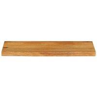 Berkfield Home Table Top Live Edge 90x40x3.8 cm Solid Wood Mango in Brown