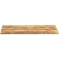 Berkfield Home Table Top Live Edge 140x60x2.5 cm Solid Wood Rough Mango in Brown