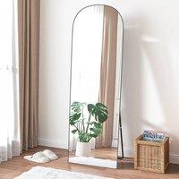 Gartistgo 162x52cm Full Length Mirror Floor Standing or Wall Mounted in Black | Size: 162x52 cm