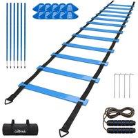 Centra Football Agility Training Slalom Poles Speed Soccer Equipment in Blue